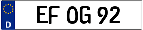 Trailer License Plate